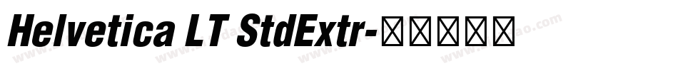 Helvetica LT StdExtr字体转换